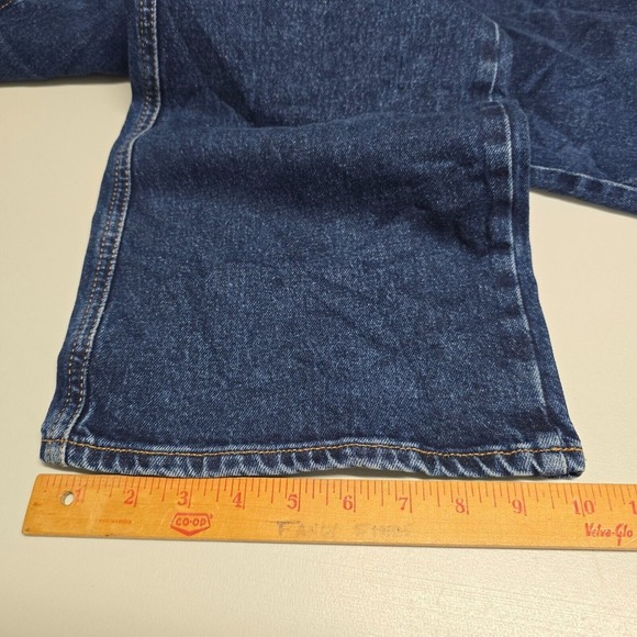 Zara‎ Jeans Women 2 Blue Wide Leg Cropped High Waisted Dark Wash Nautical Sailor - Picture 13 of 15